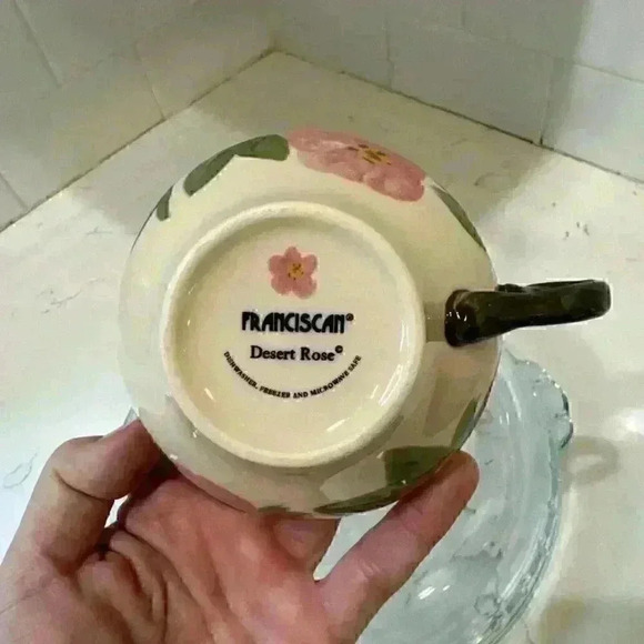 VINTAGE FRANCISCAN DESERT ROSE CUP MADE IN USA - Picture 14 of 14